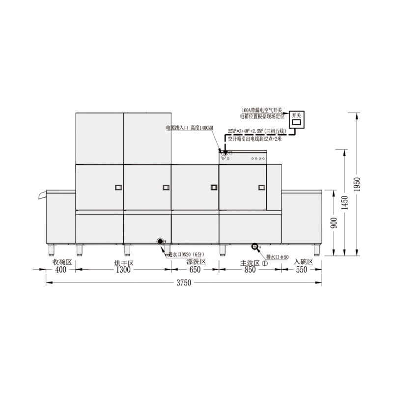 【双尼商用洗碗机】品质工艺 深受商家青睐